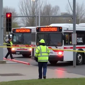 Homem é vítima de atentado próximo a terminal de ônibus