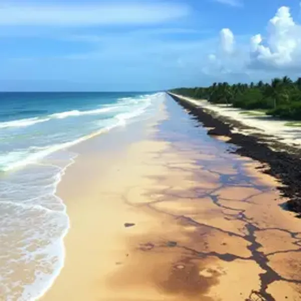 Manchas de óleo voltam a atingir praias de Alagoas; origem é desconhecida