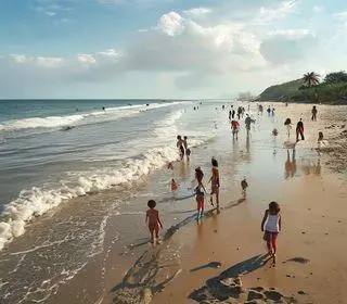 Praia de Lages com crianças: estrutura, maré, acesso e dicas de visita