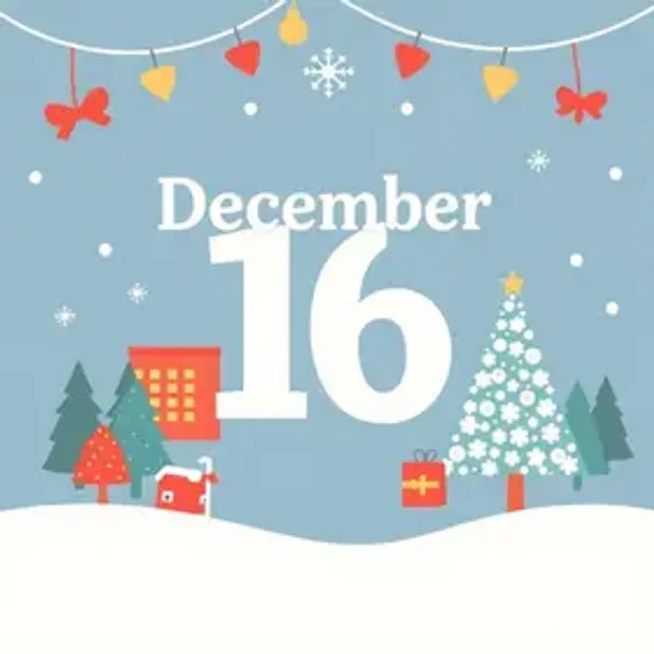 SERÁ NO DIA 16 DE DEZEMBRO