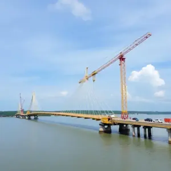 DNIT inicia lançamento de vigas para obras de viaduto em Alagoas